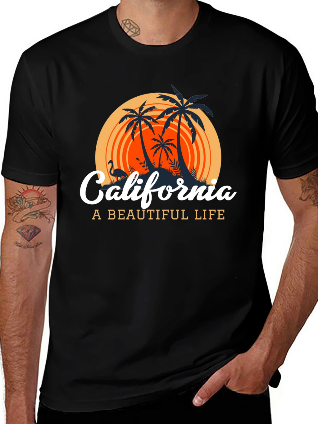 California Graphic T-Shirt: A Beautiful Life