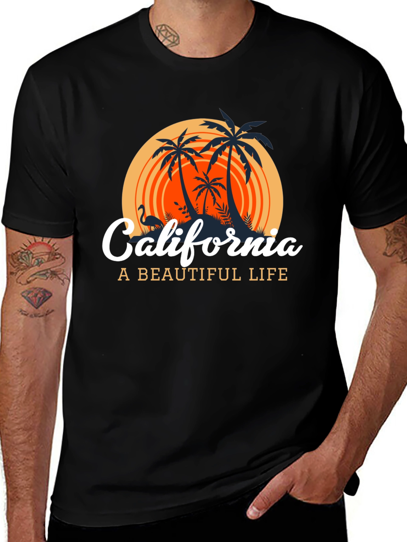 California Graphic T-Shirt: A Beautiful Life