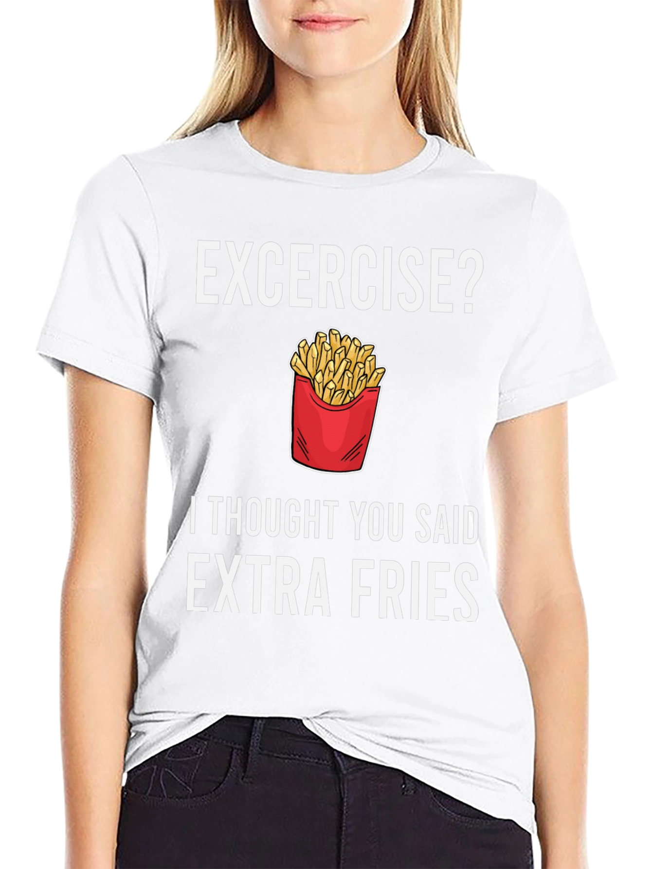 Extra Fries T-Shirt - Funny Foodie Tee
