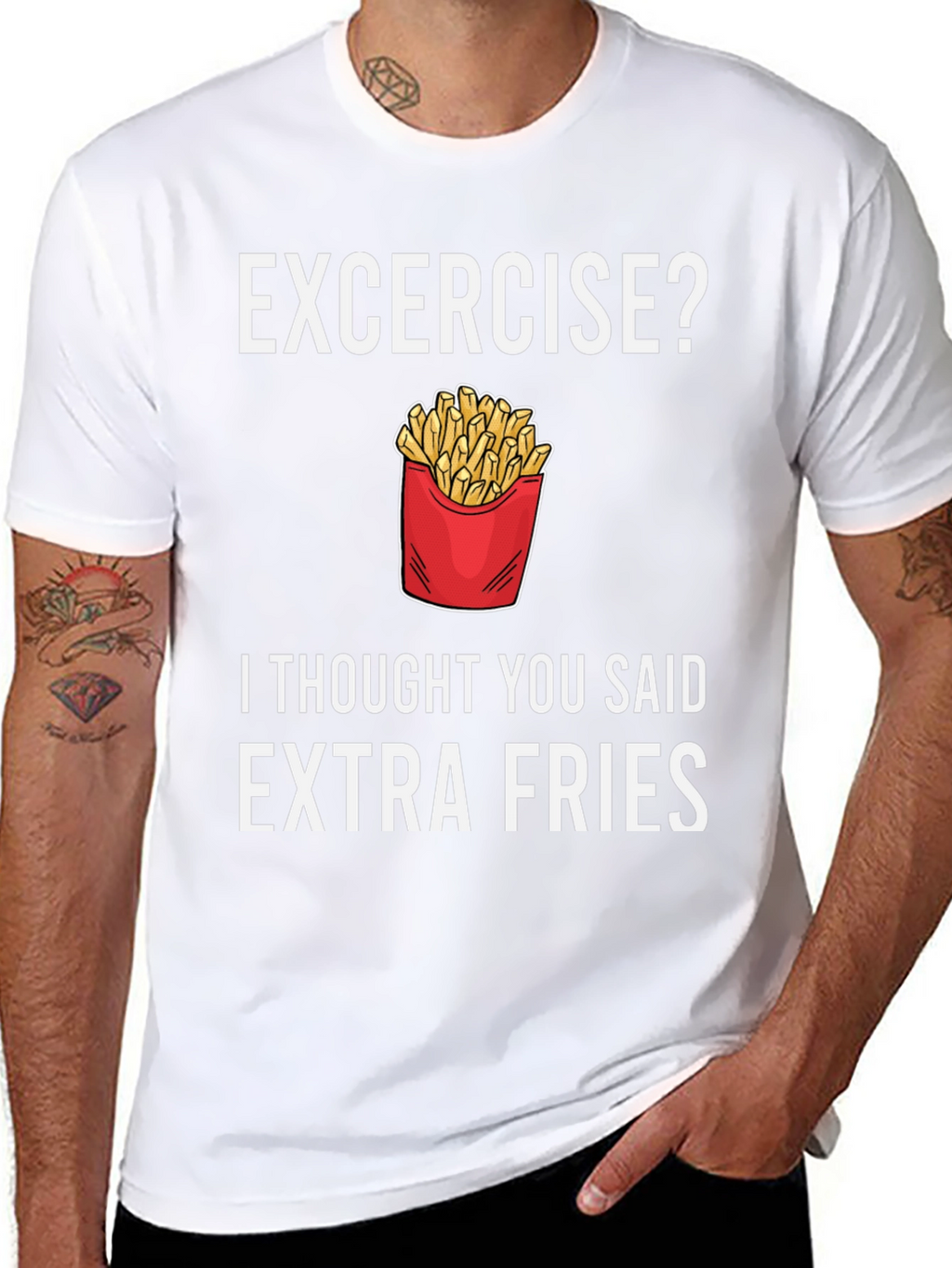 Extra Fries T-Shirt - Funny Foodie Tee