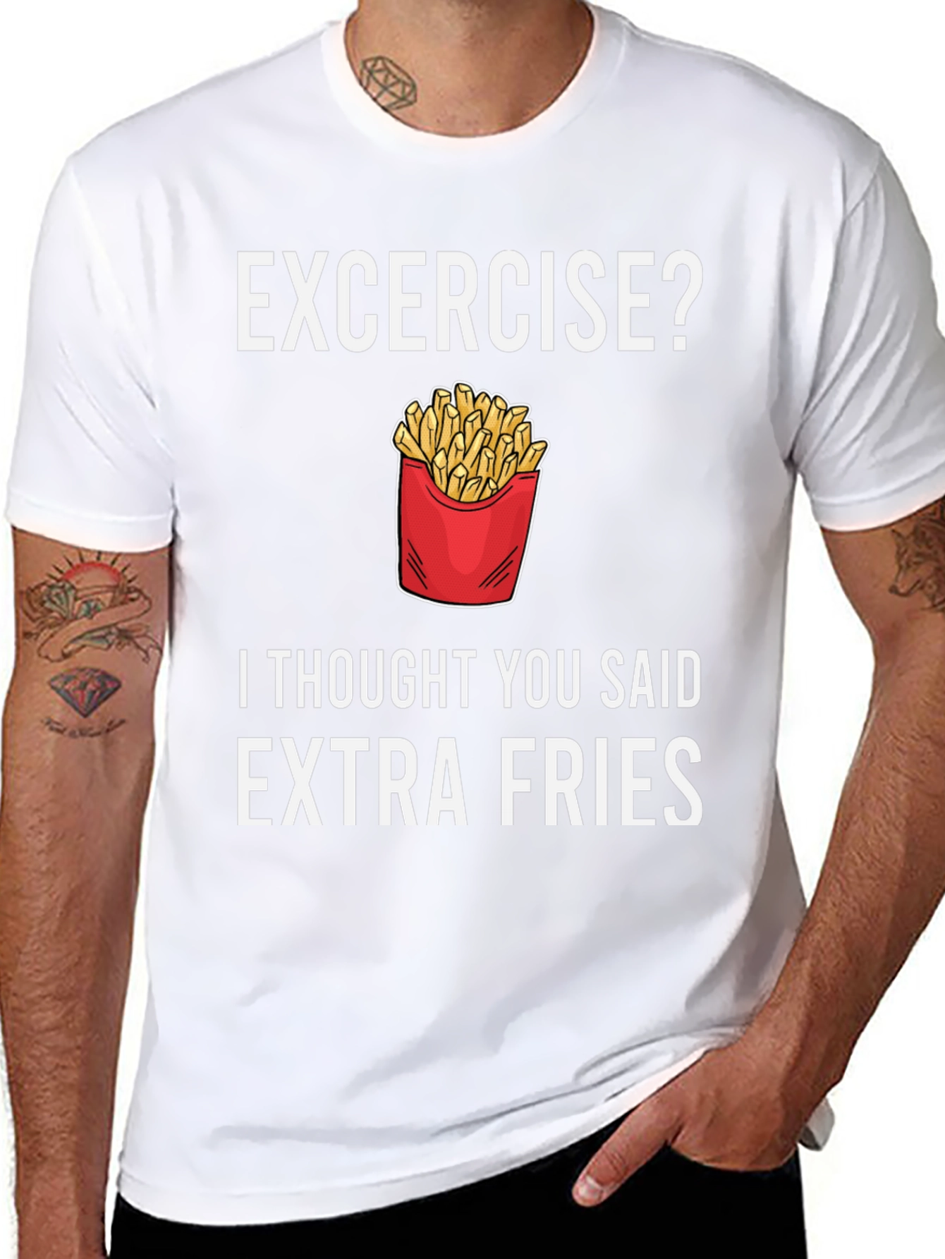 Extra Fries T-Shirt - Funny Foodie Tee