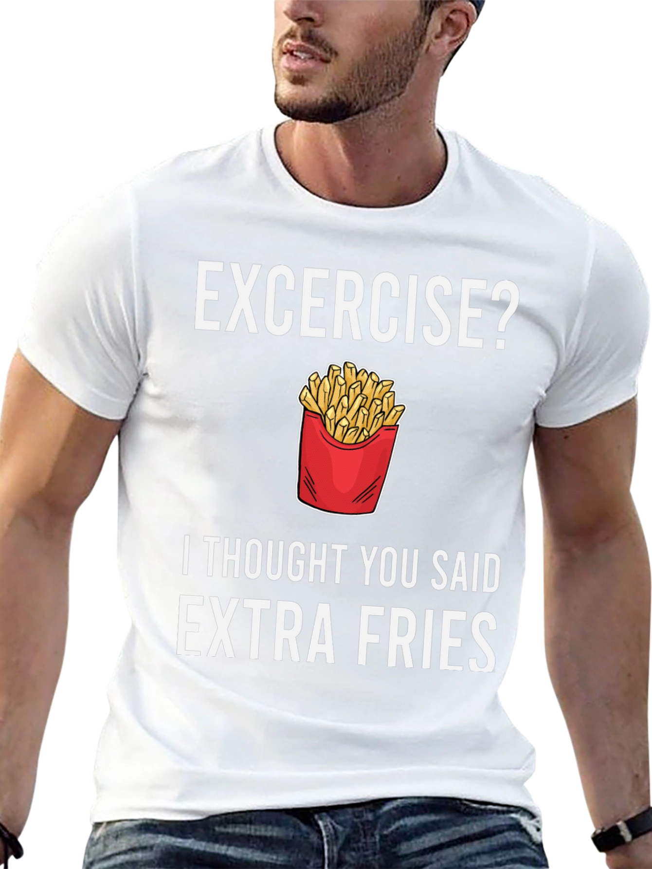 Extra Fries T-Shirt - Funny Foodie Tee