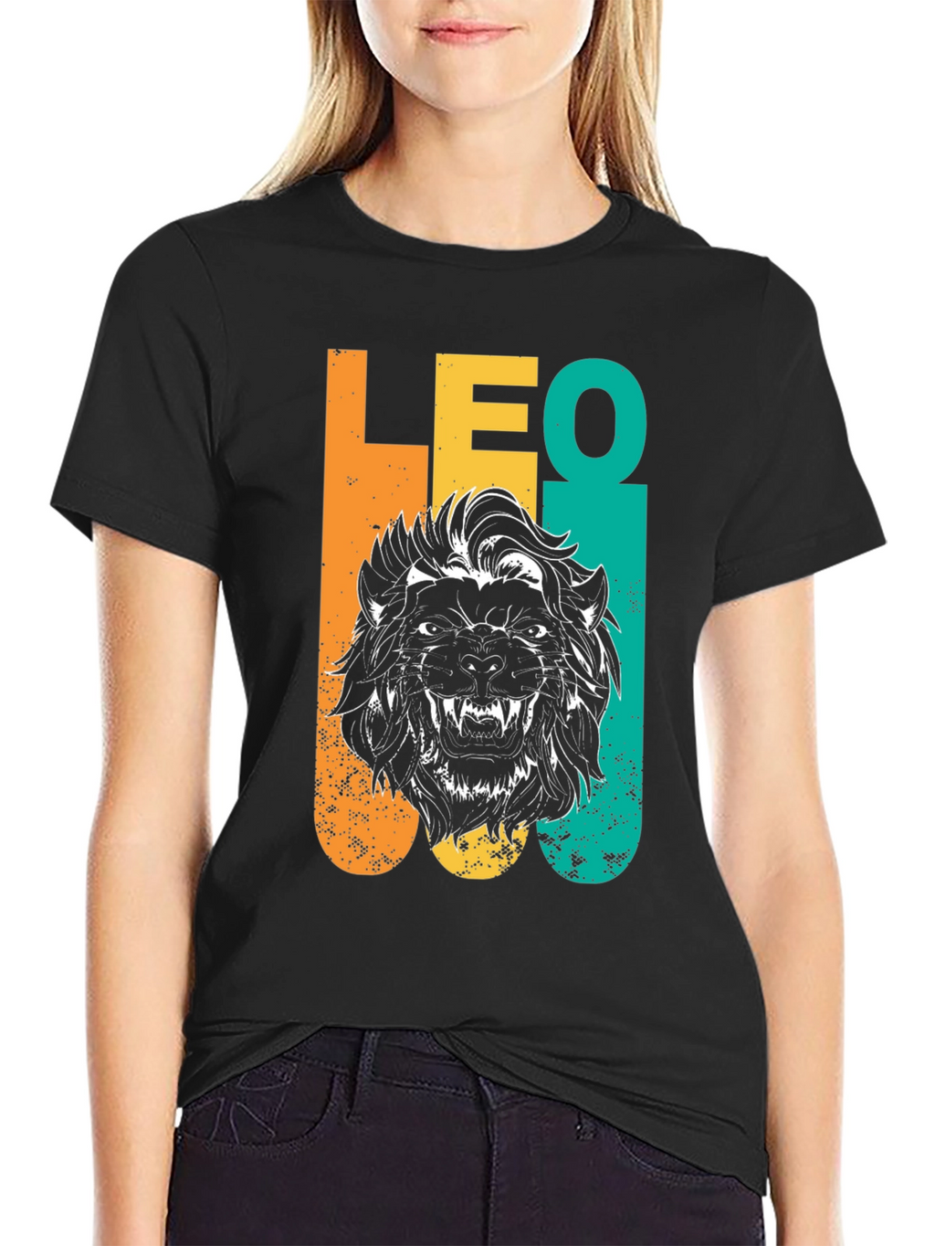 LEO Lion Graphic T-Shirt - Zodiac Astrology Tee