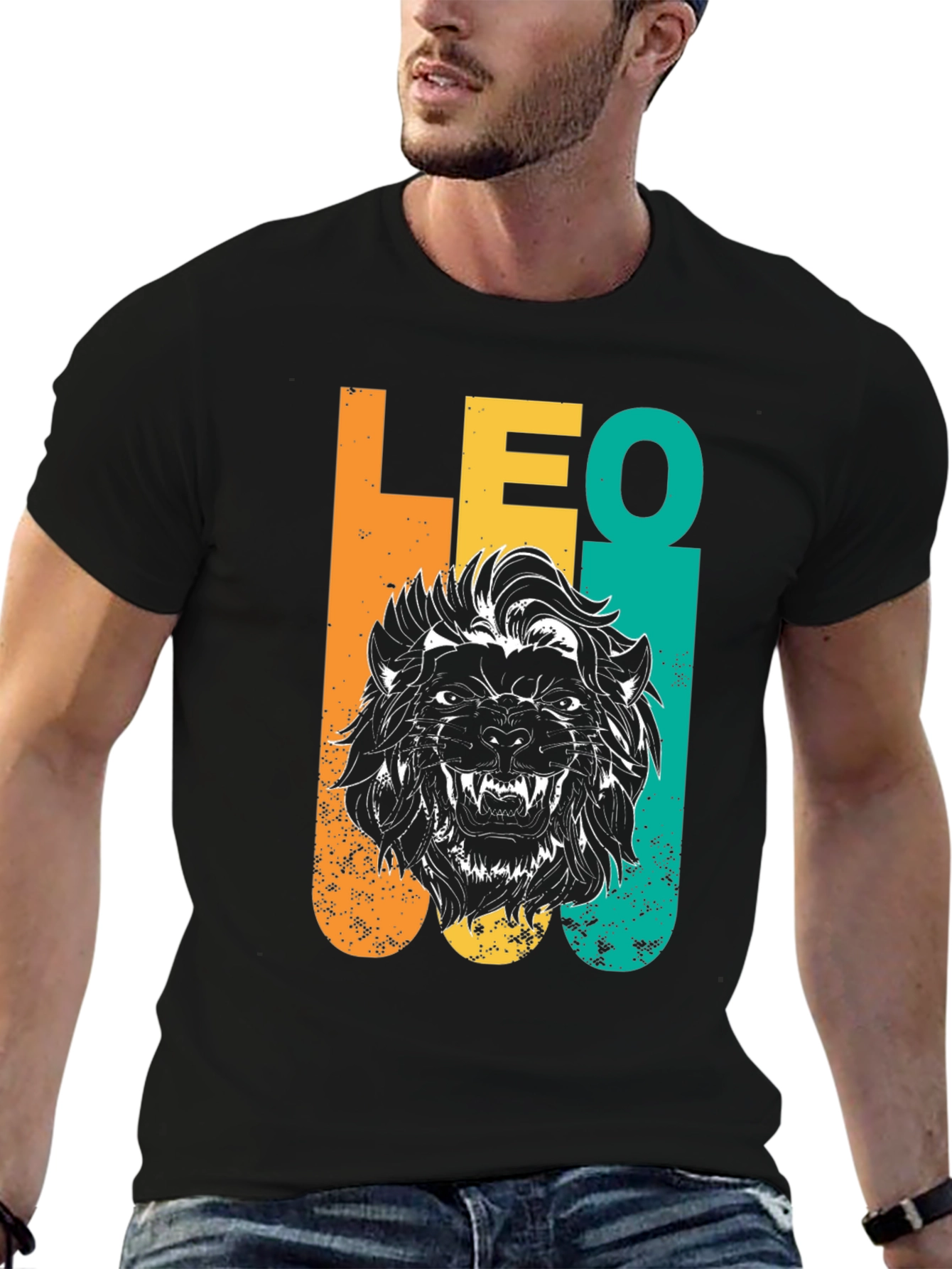 LEO Lion Graphic T-Shirt - Zodiac Astrology Tee