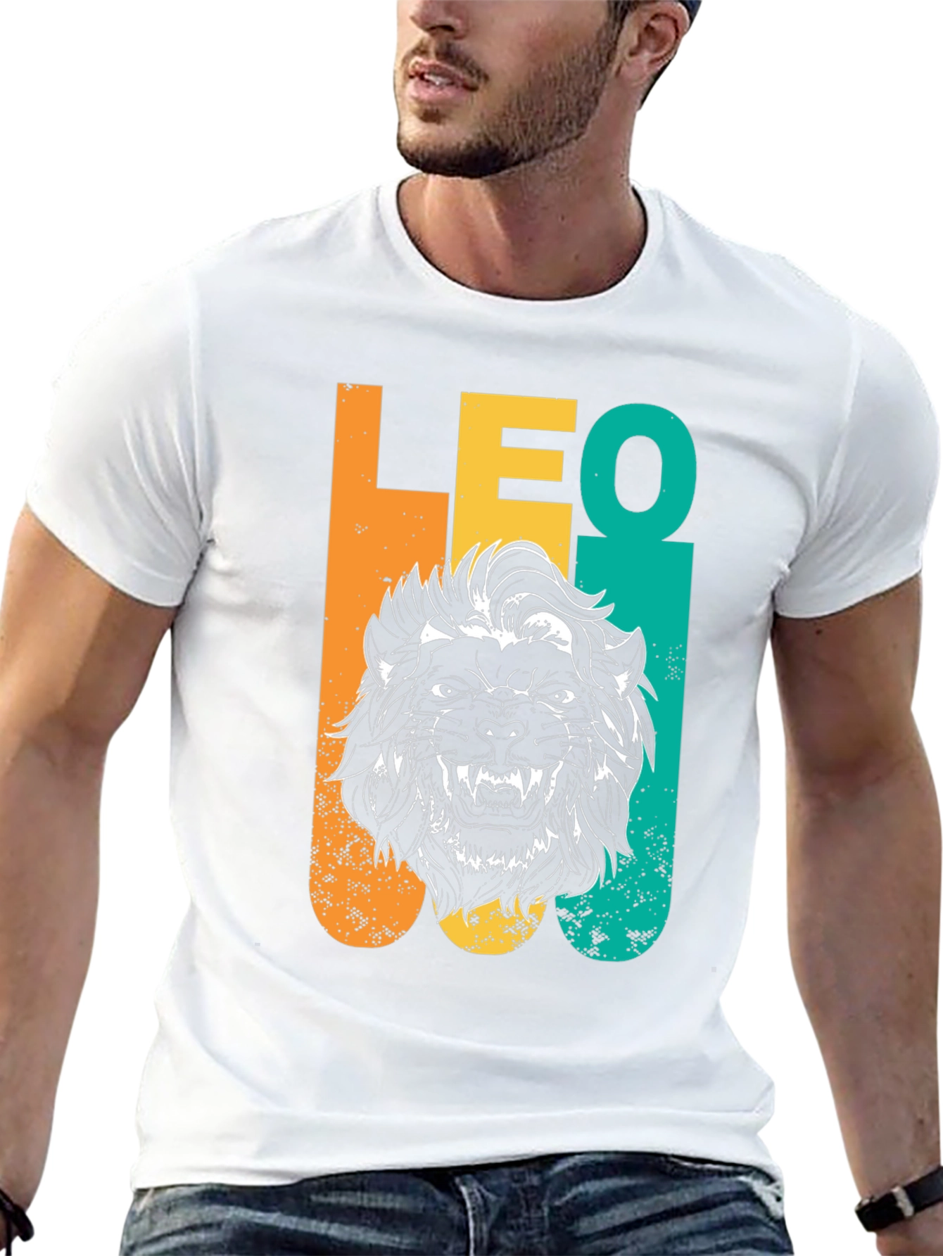 LEO Lion Graphic T-Shirt - Zodiac Astrology Tee