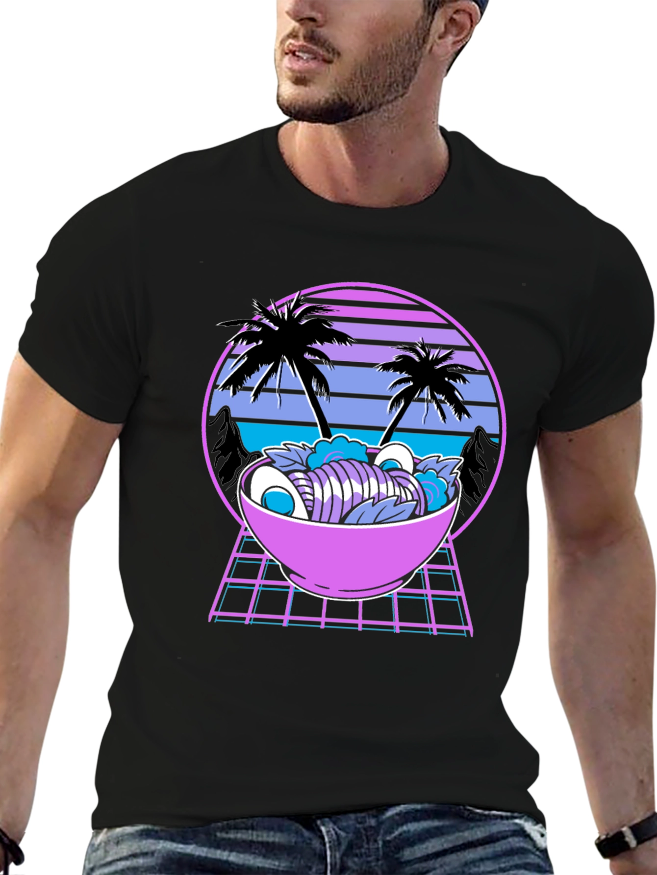 Retro Ramen T-Shirt - Vaporwave Style