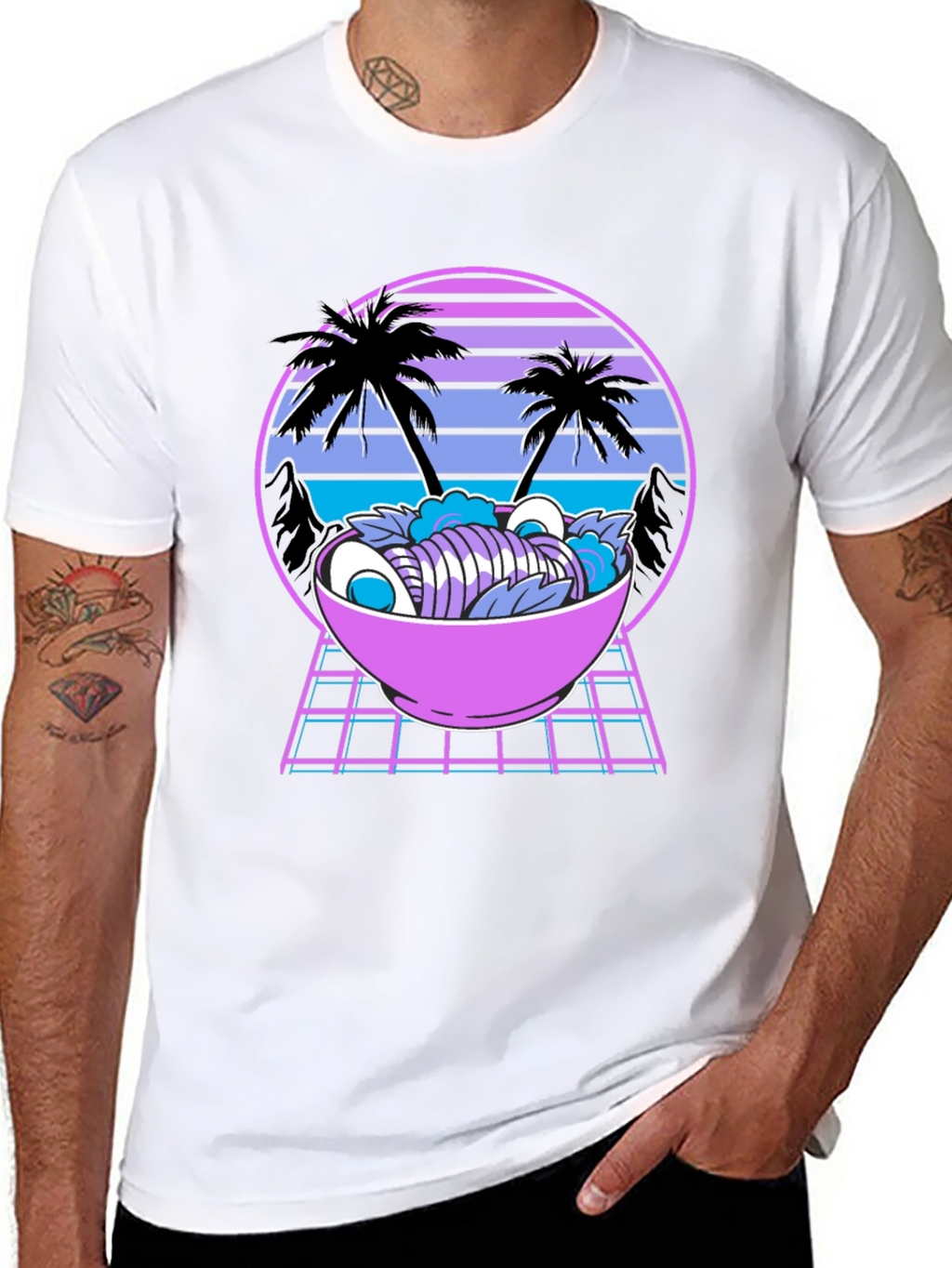 Retro Ramen T-Shirt - Vaporwave Style
