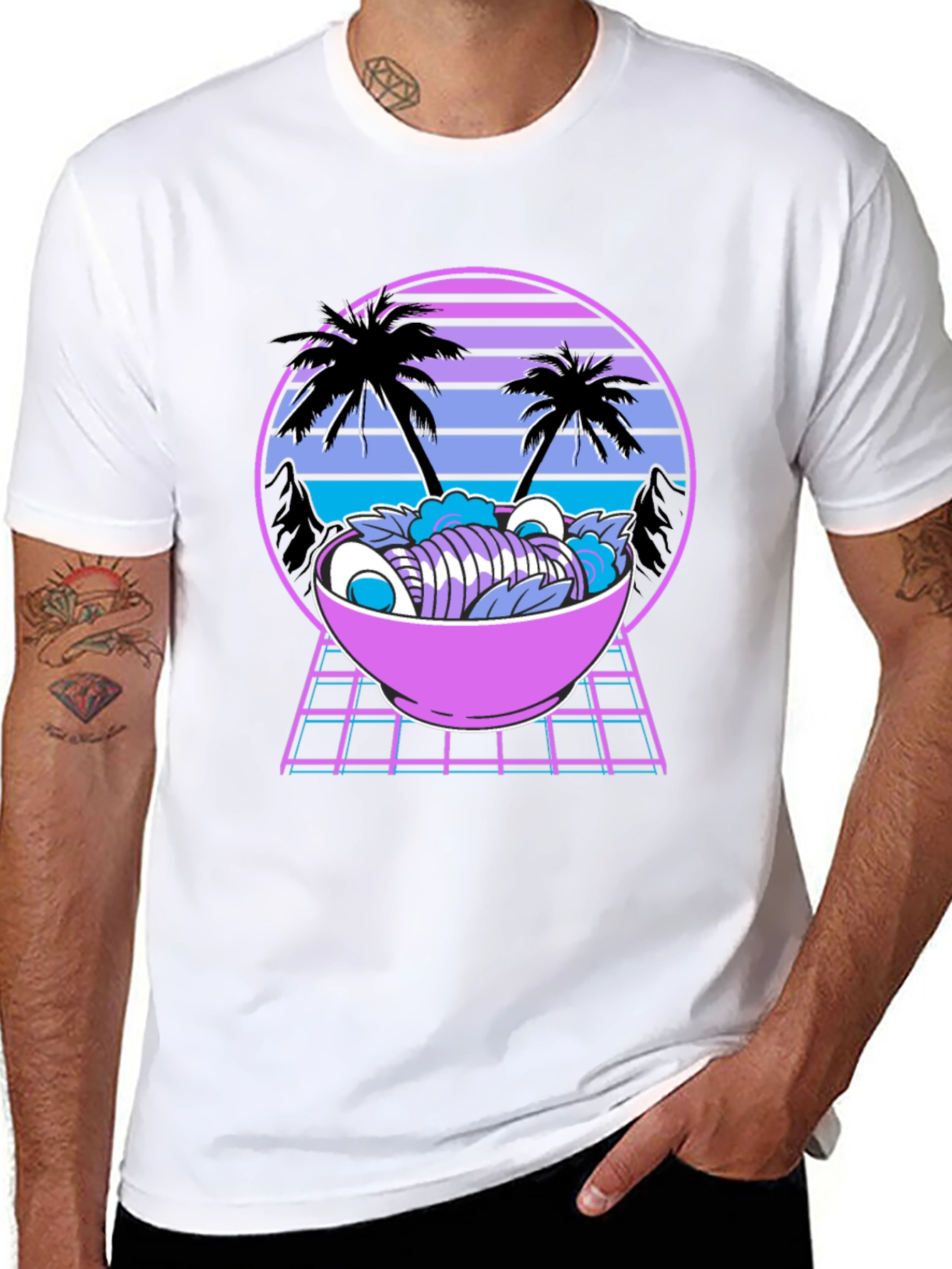 Retro Ramen T-Shirt - Vaporwave Style