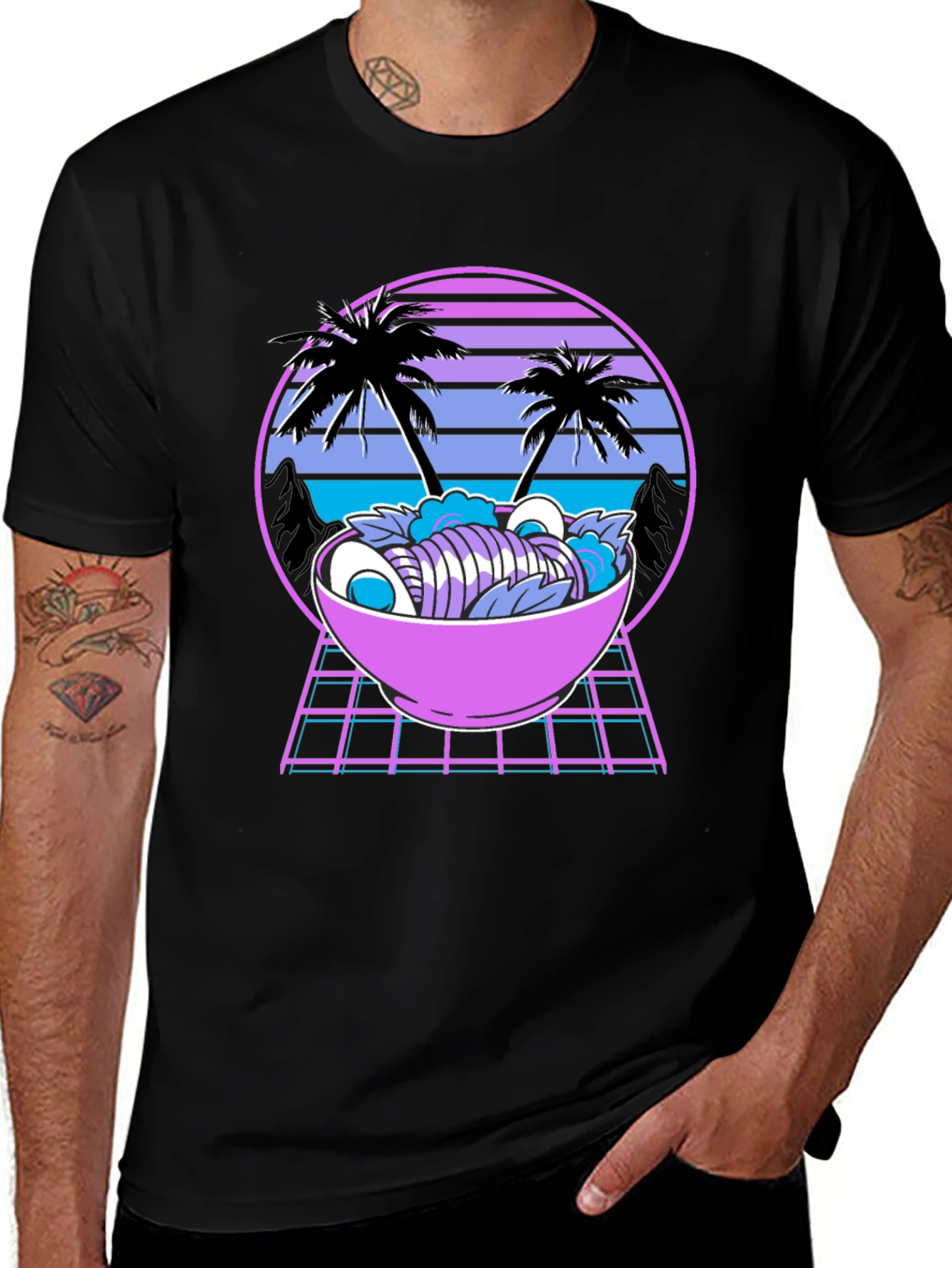 Retro Ramen T-Shirt - Vaporwave Style