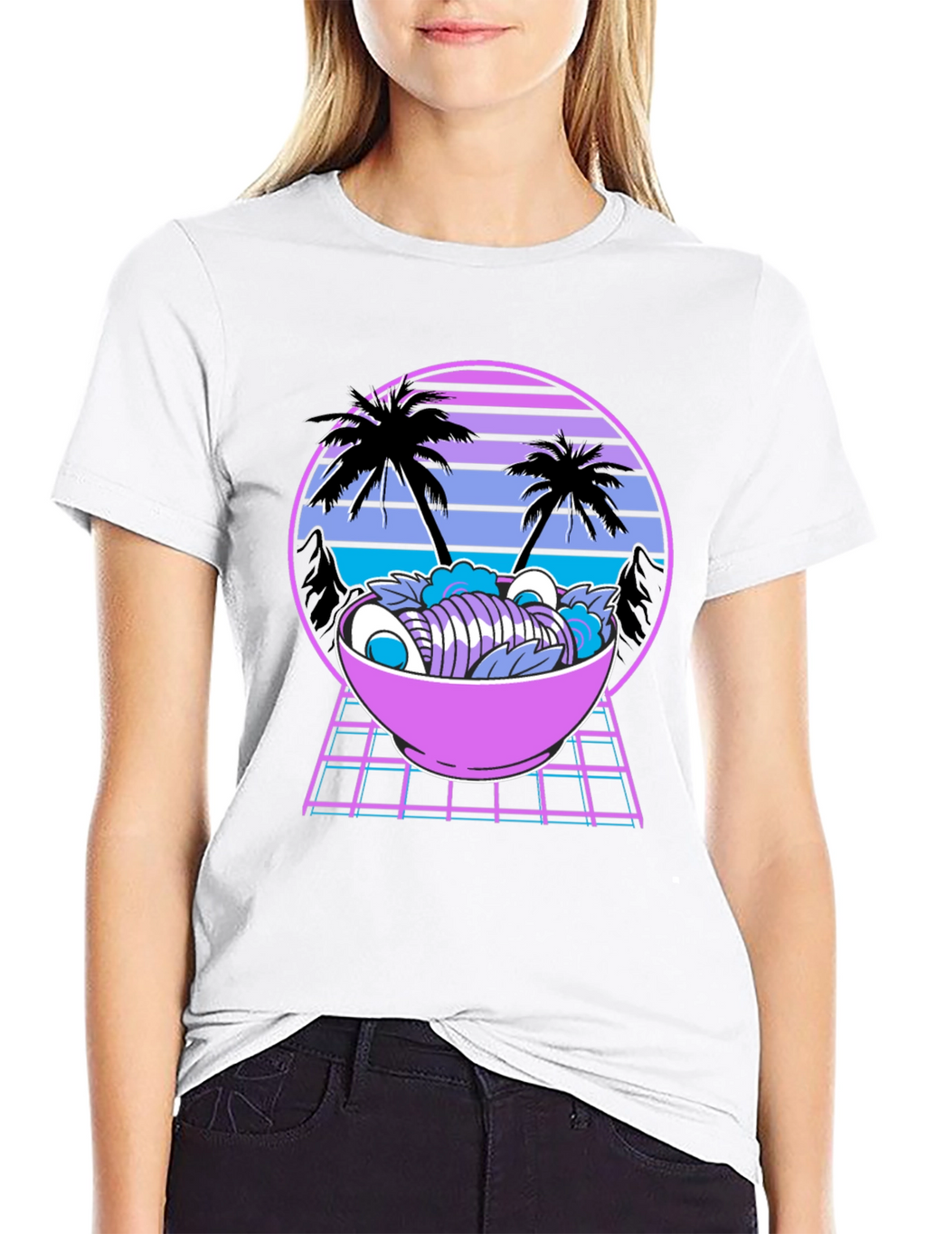 Retro Ramen T-Shirt - Vaporwave Style