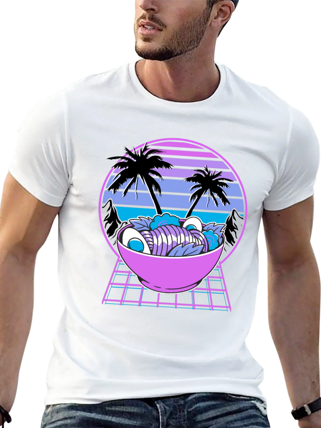 Retro Ramen T-Shirt - Vaporwave Style