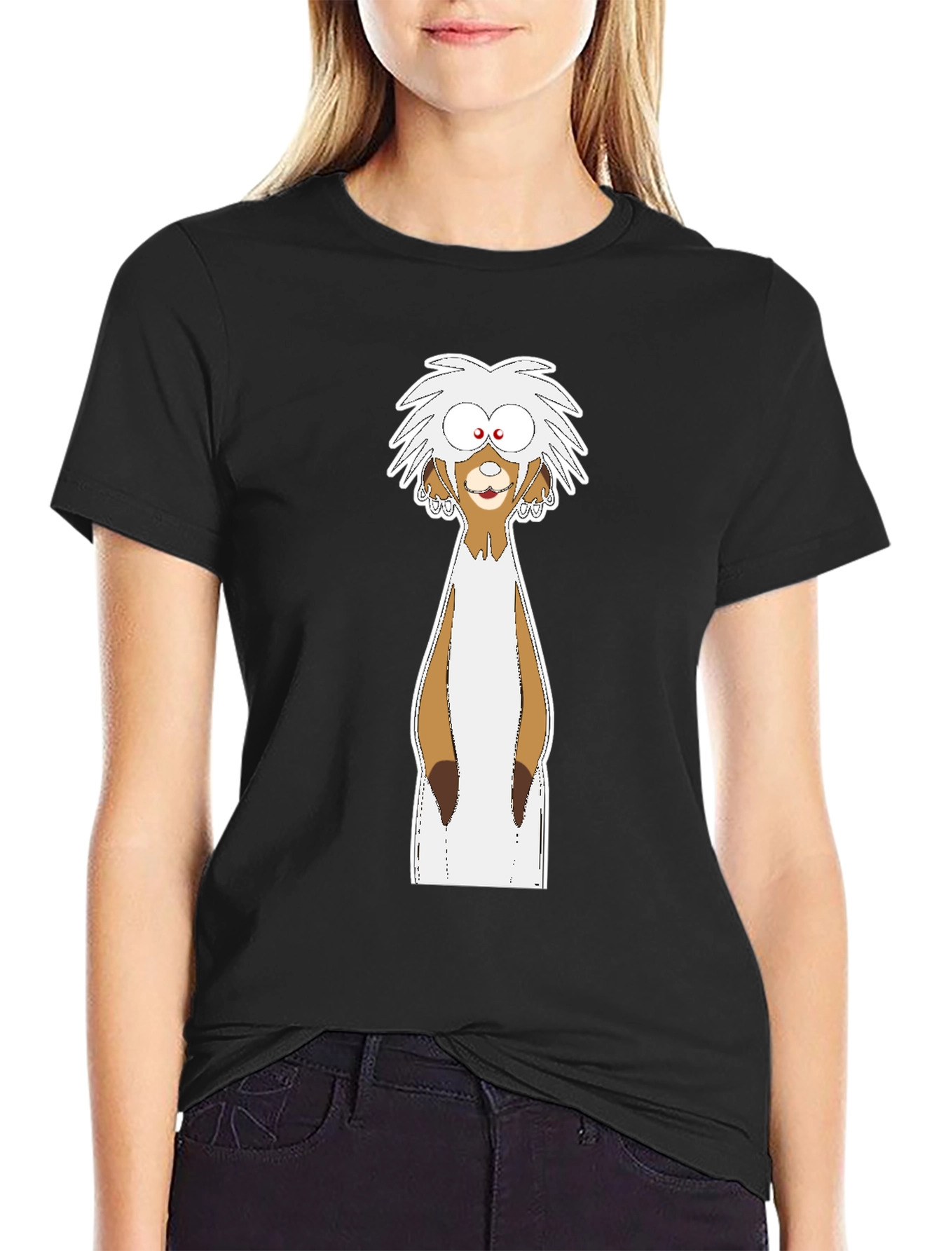 Cartoon Meerkat Graphic T-Shirt