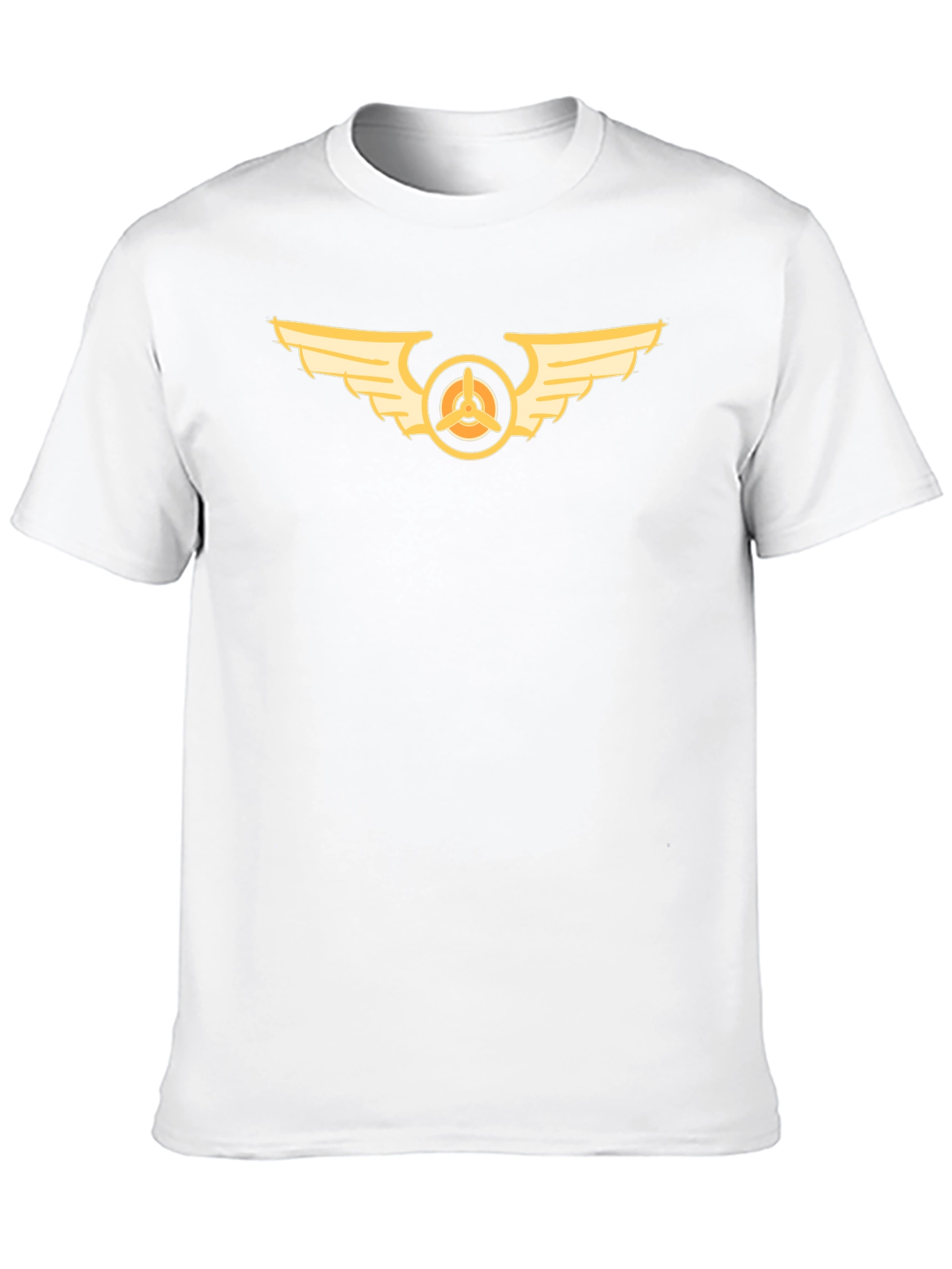 Winged Propeller Graphic Black Tee