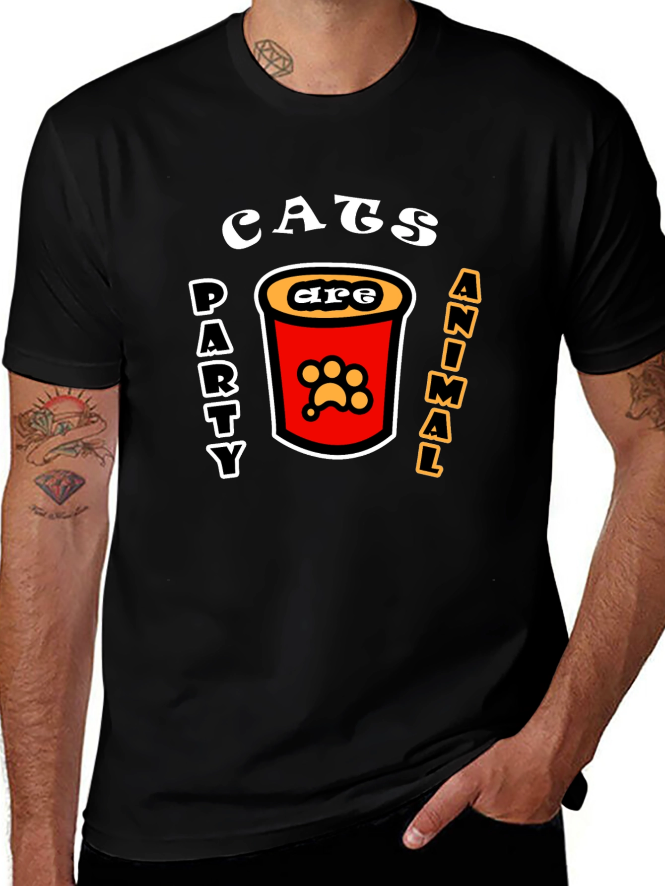 Cats Party Animal T-Shirt - Fun Graphic Tee