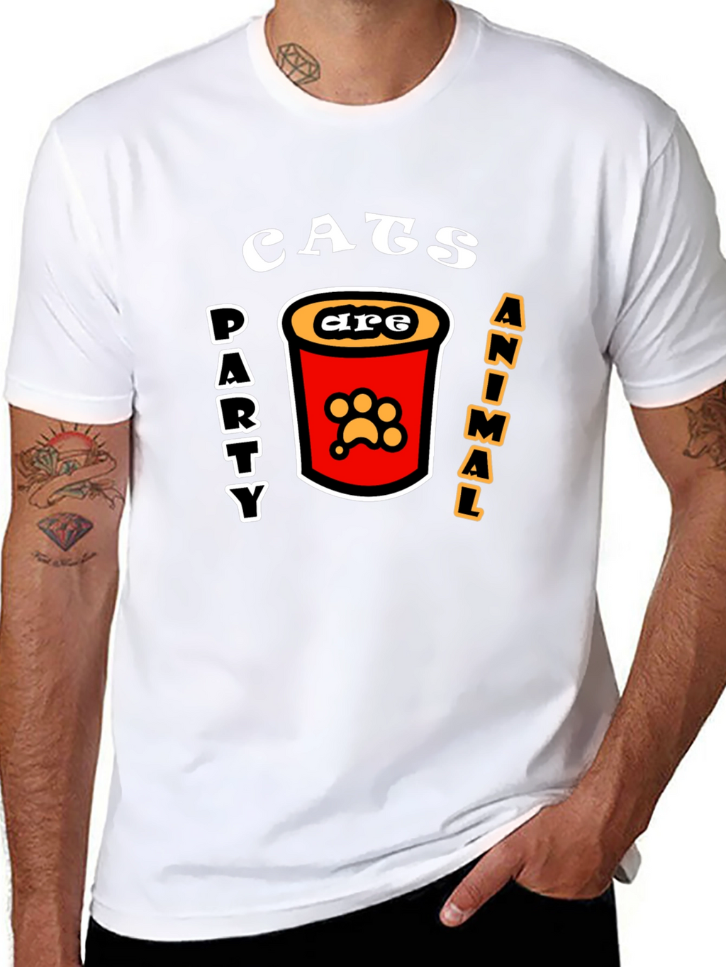 Cats Party Animal T-Shirt - Fun Graphic Tee