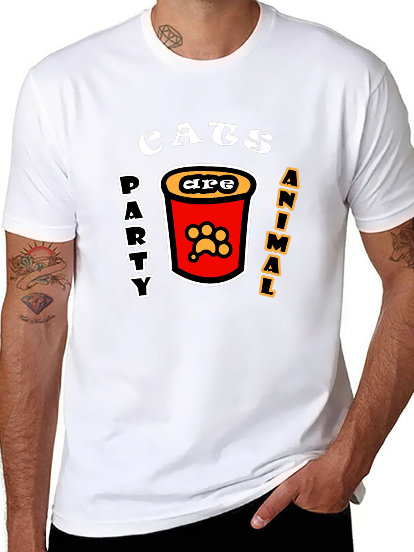 Cats Party Animal T-Shirt - Fun Graphic Tee