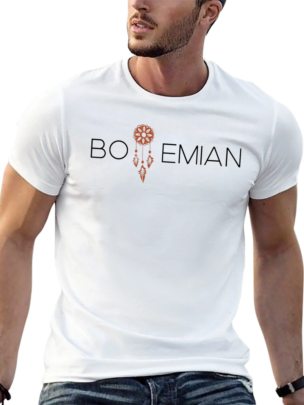 Bohemian Dreamcatcher Graphic Tee - Stylish Comfort