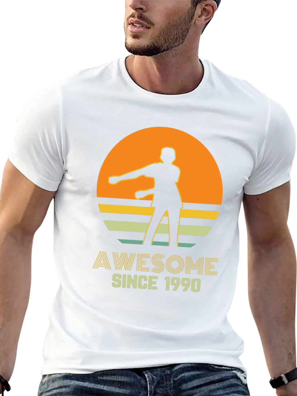 Awesome Since 1990 Retro Graphic T-Shirt