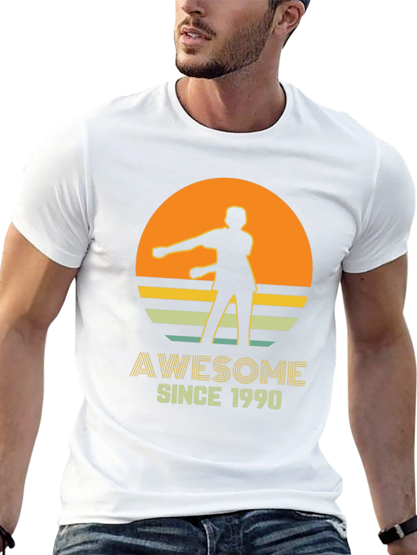 Awesome Since 1990 Retro Graphic T-Shirt