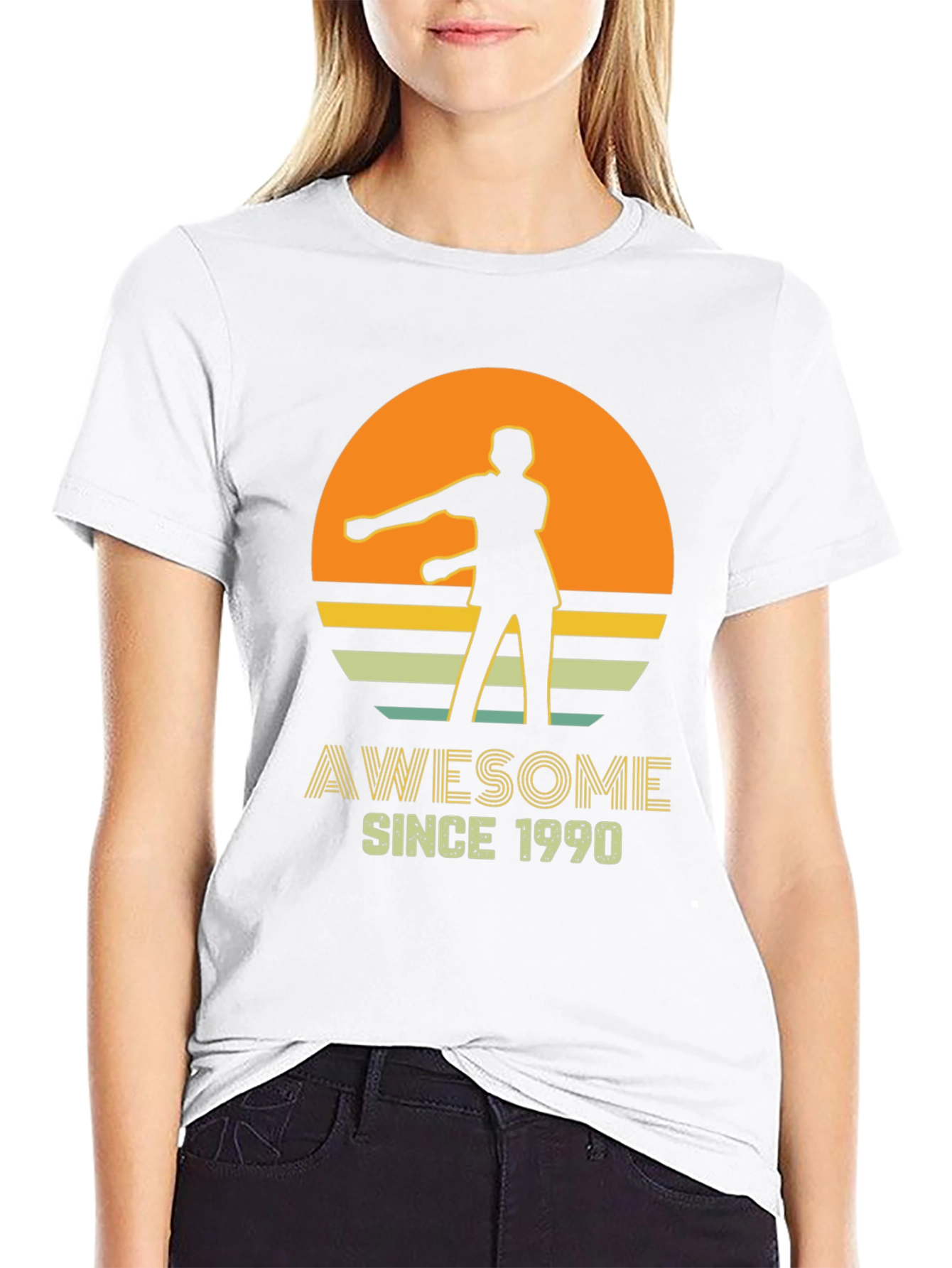 Awesome Since 1990 Retro Graphic T-Shirt