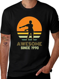 Awesome Since 1990 Retro Graphic T-Shirt