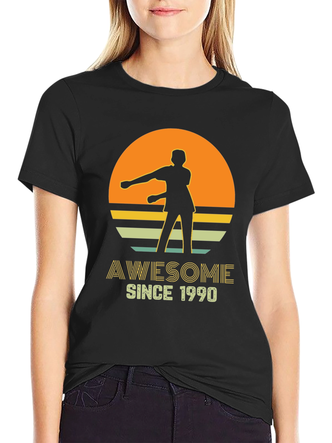 Awesome Since 1990 Retro Graphic T-Shirt