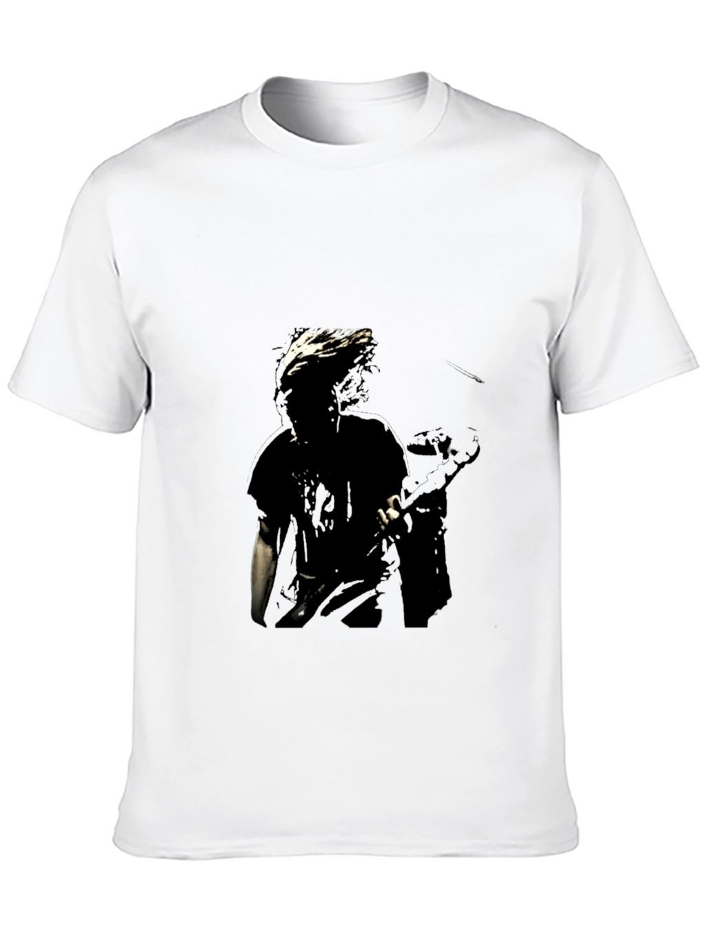 Unique Graphic Print Black Cotton T-Shirt