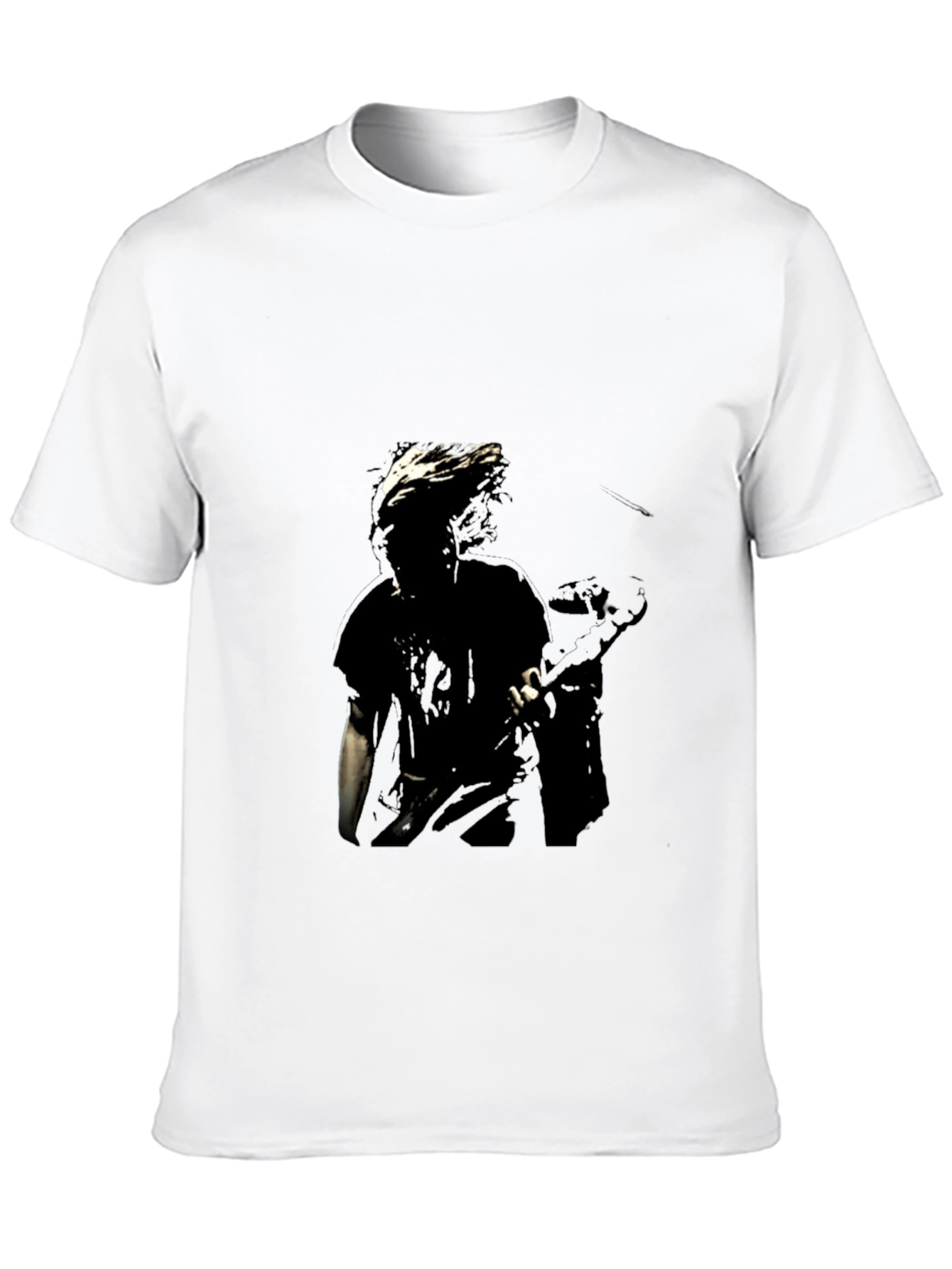 Unique Graphic Print Black Cotton T-Shirt