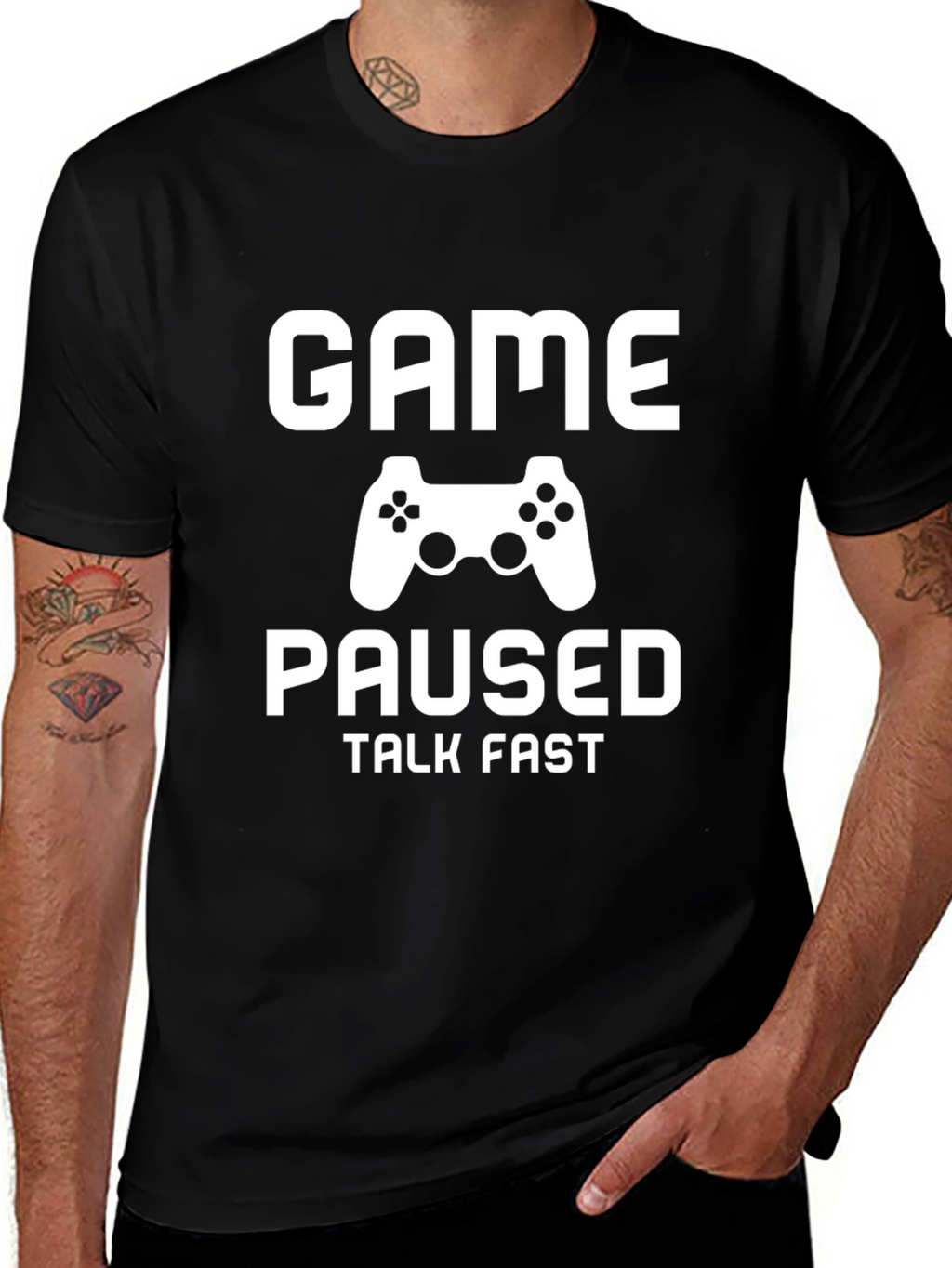 Game Paused Talk Fast T-Shirt - Gamer Style
