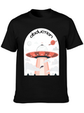 Abduction UFO Graphic Tee - Mens Black T-Shirt