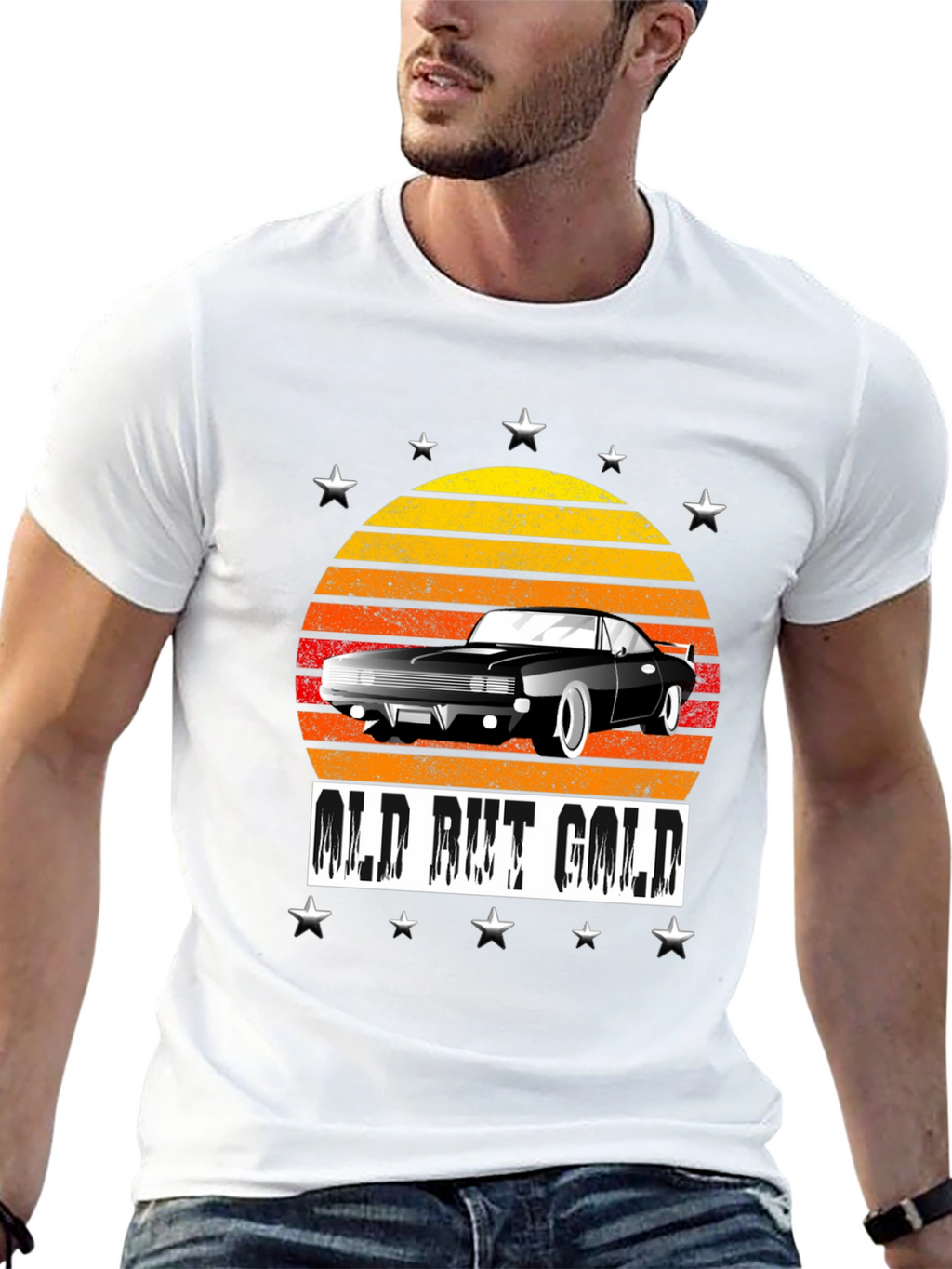 Old But Gold Car Graphic T-Shirt