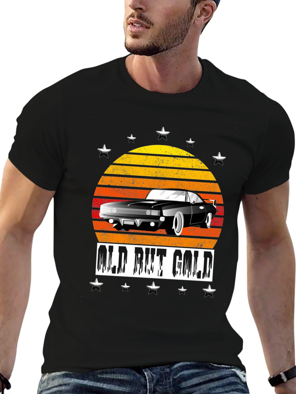 Old But Gold Car Graphic T-Shirt