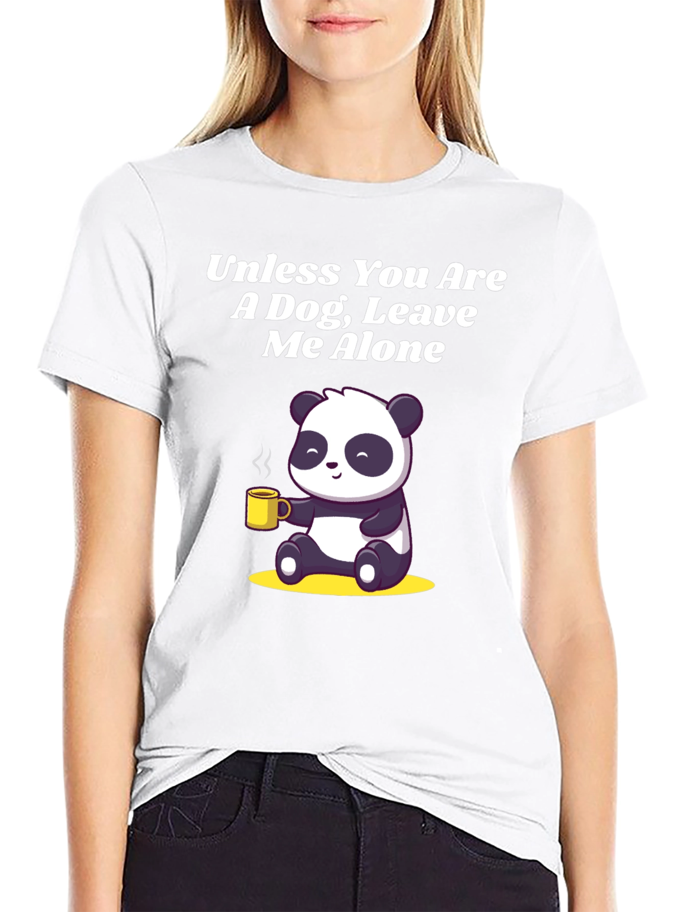 Panda Coffee T-Shirt - Leave Me Alone Funny Tee