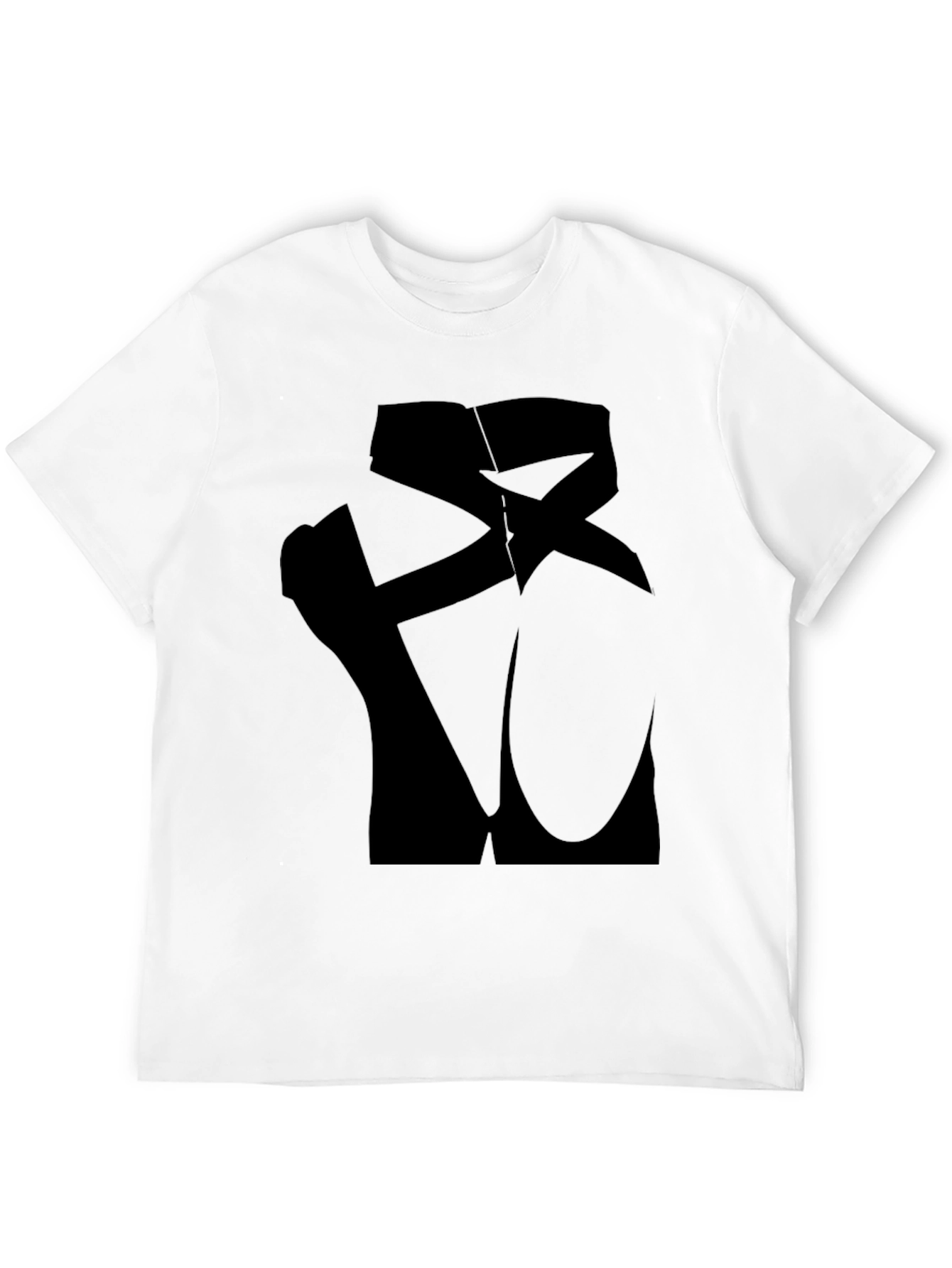 Ballet Pointe Shoes Silhouette Black T-Shirt