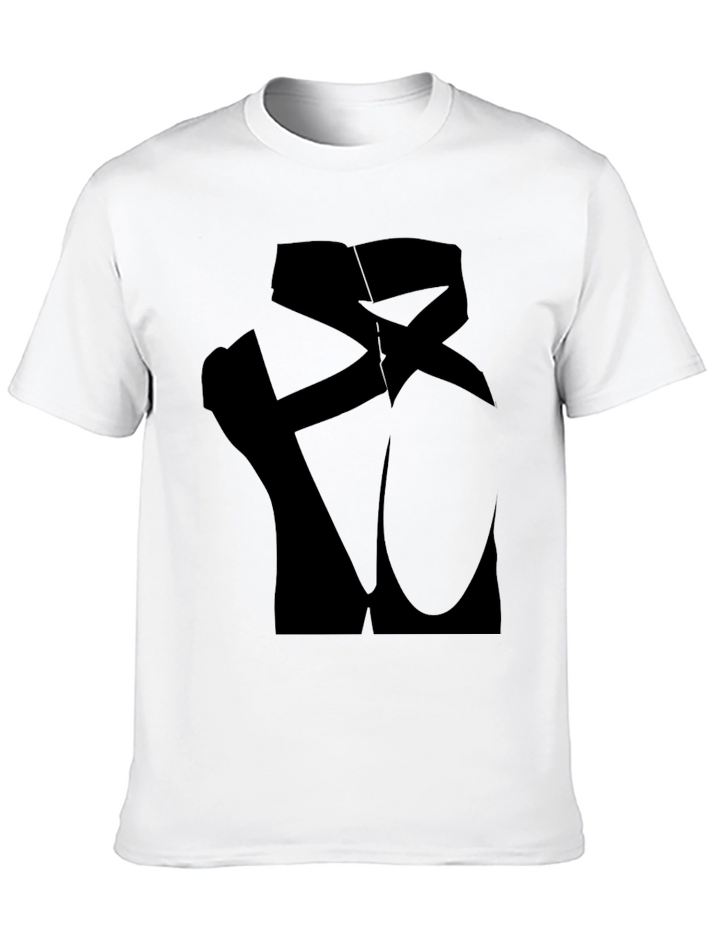 Ballet Pointe Shoes Silhouette Black T-Shirt