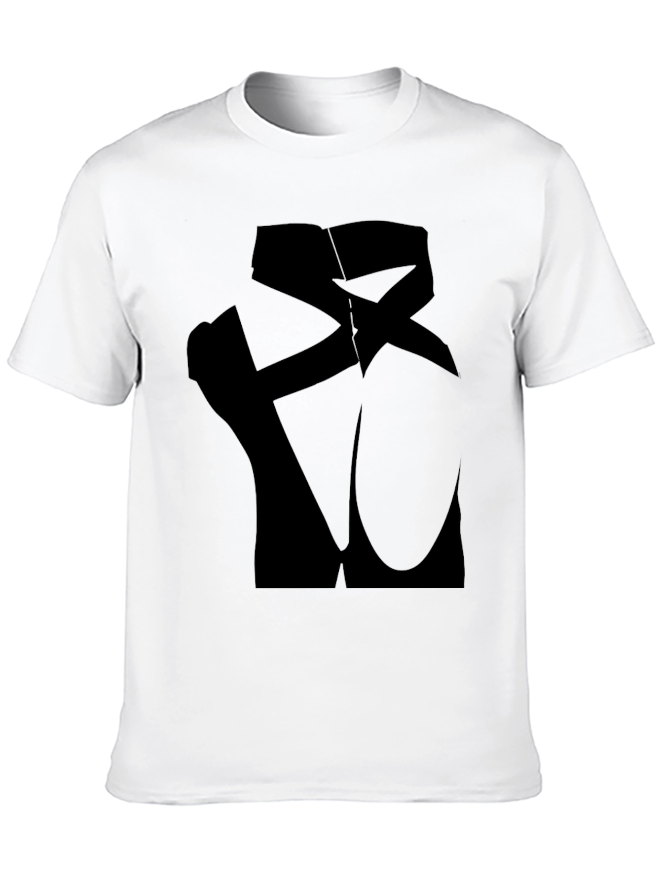 Ballet Pointe Shoes Silhouette Black T-Shirt