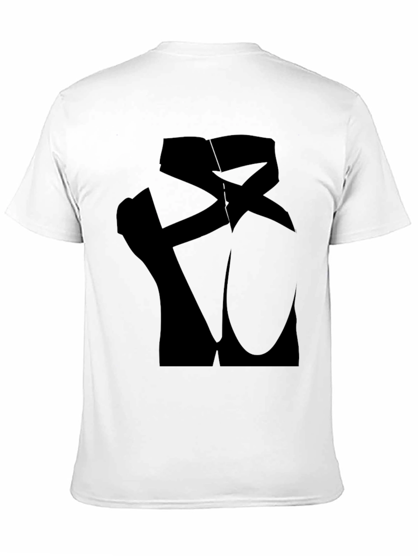 Ballet Pointe Shoes Silhouette Black T-Shirt