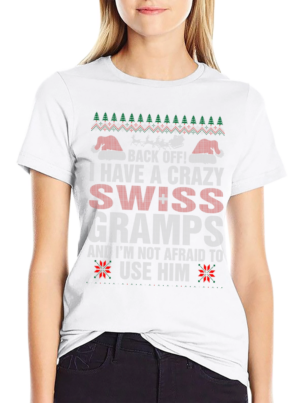 Crazy Swiss Gramps T-Shirt - Holiday Humor