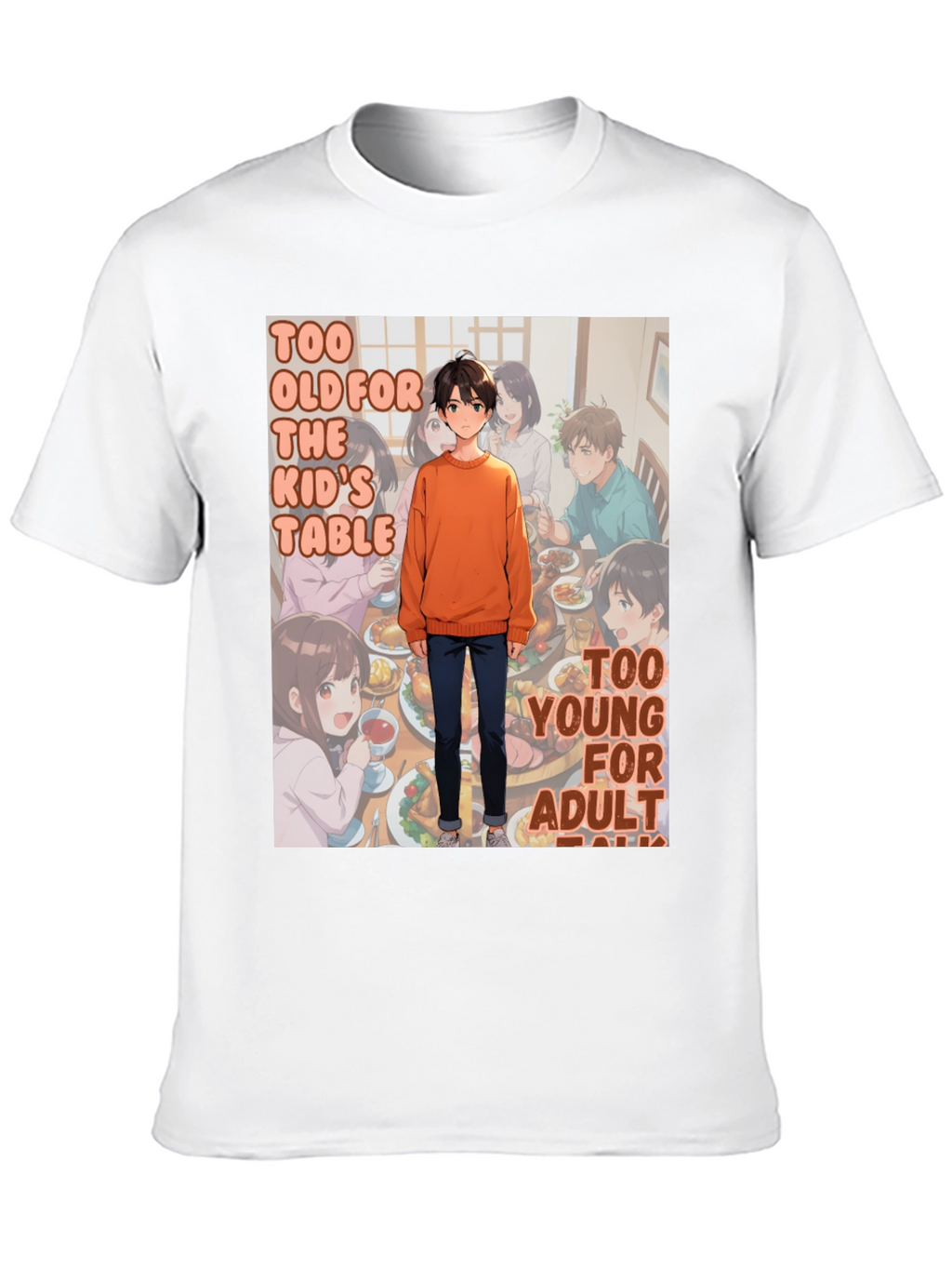 Anime Style Too Old Too Young T-Shirt