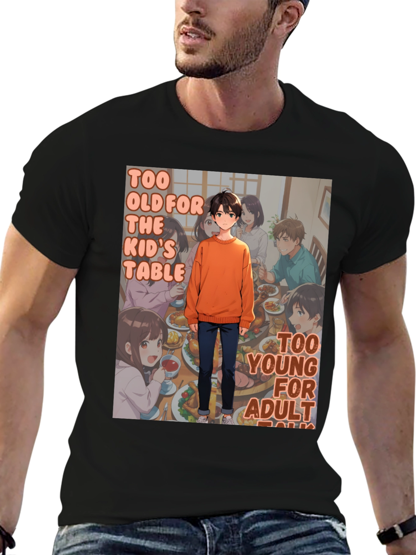 Anime Style Too Old Too Young T-Shirt