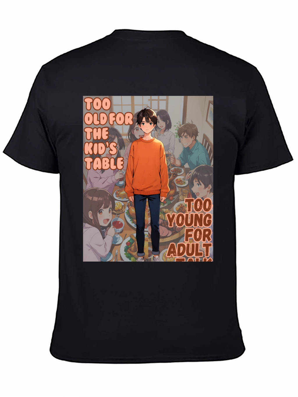 Anime Style Too Old Too Young T-Shirt