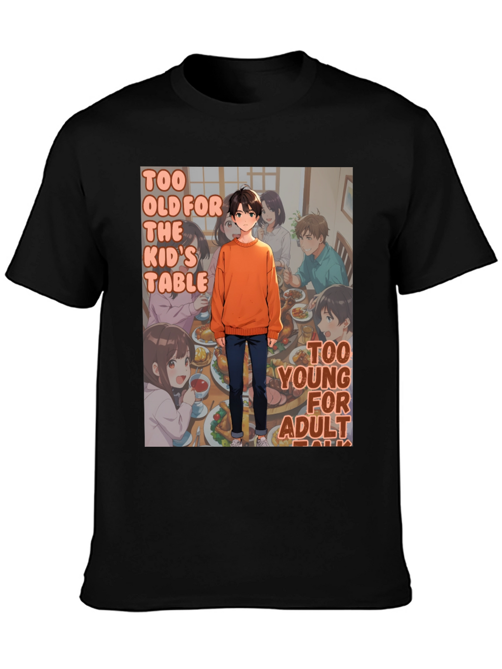 Anime Style Too Old Too Young T-Shirt