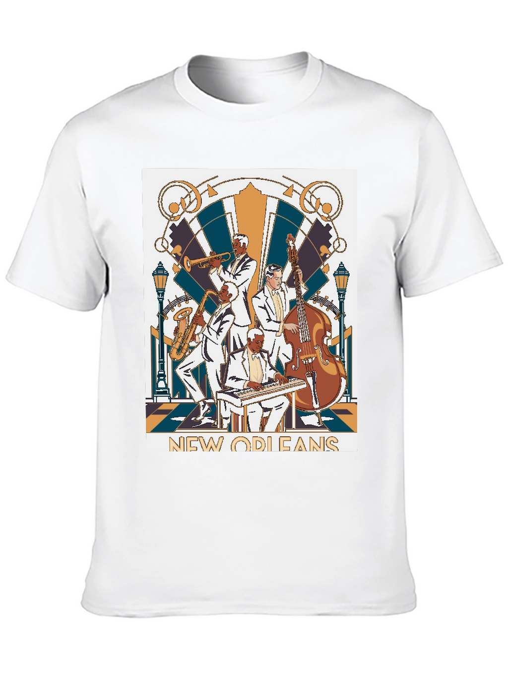 New Orleans Jazz Band T-Shirt - Black