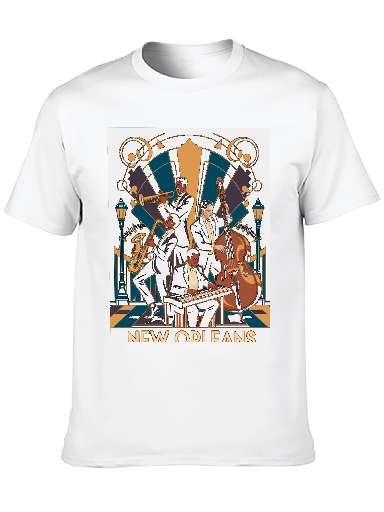 New Orleans Jazz Band T-Shirt - Black