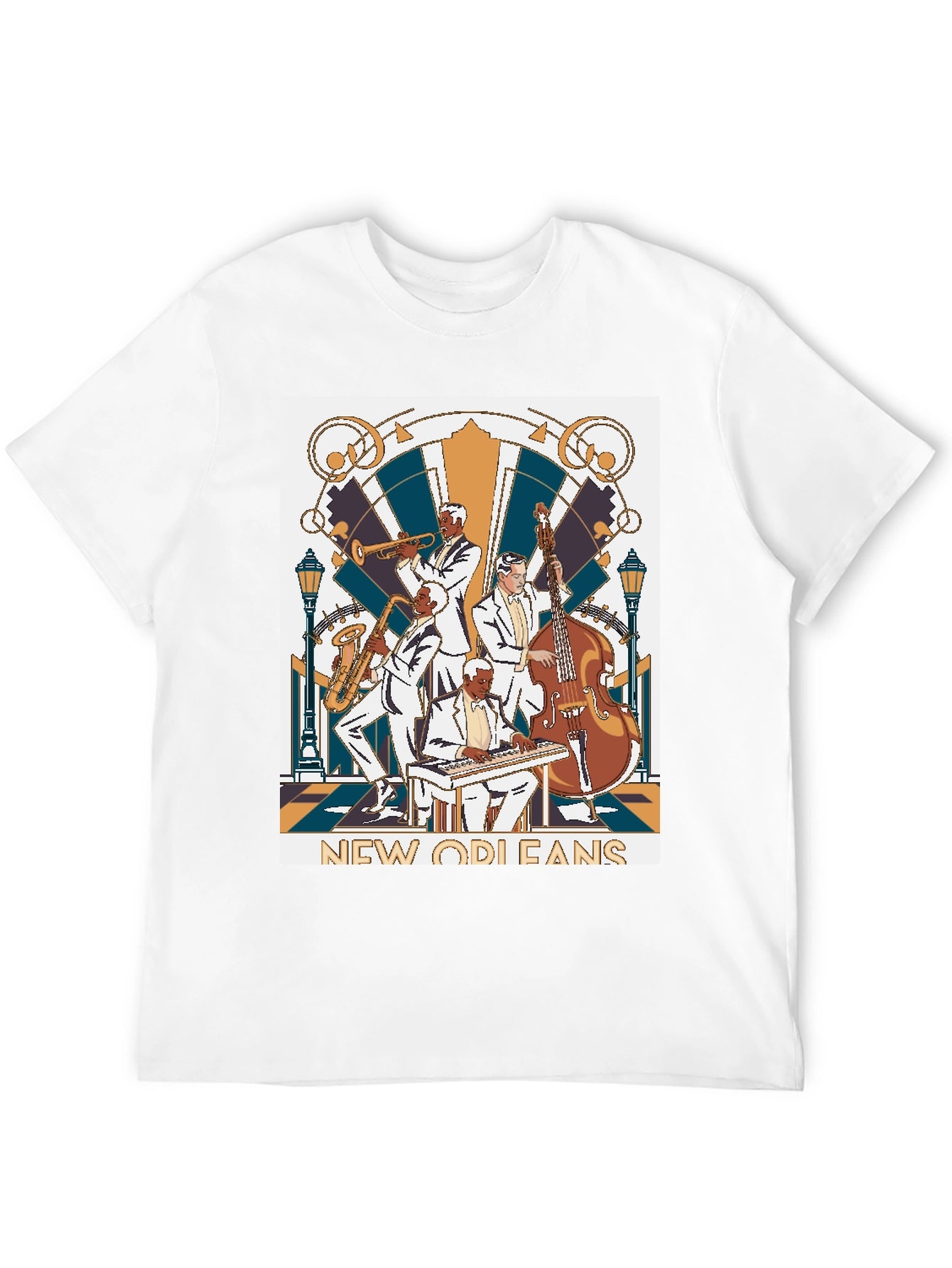 New Orleans Jazz Band T-Shirt - Black