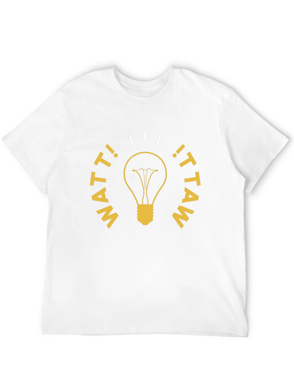 Watt! Backwards Funny Lightbulb T-Shirt