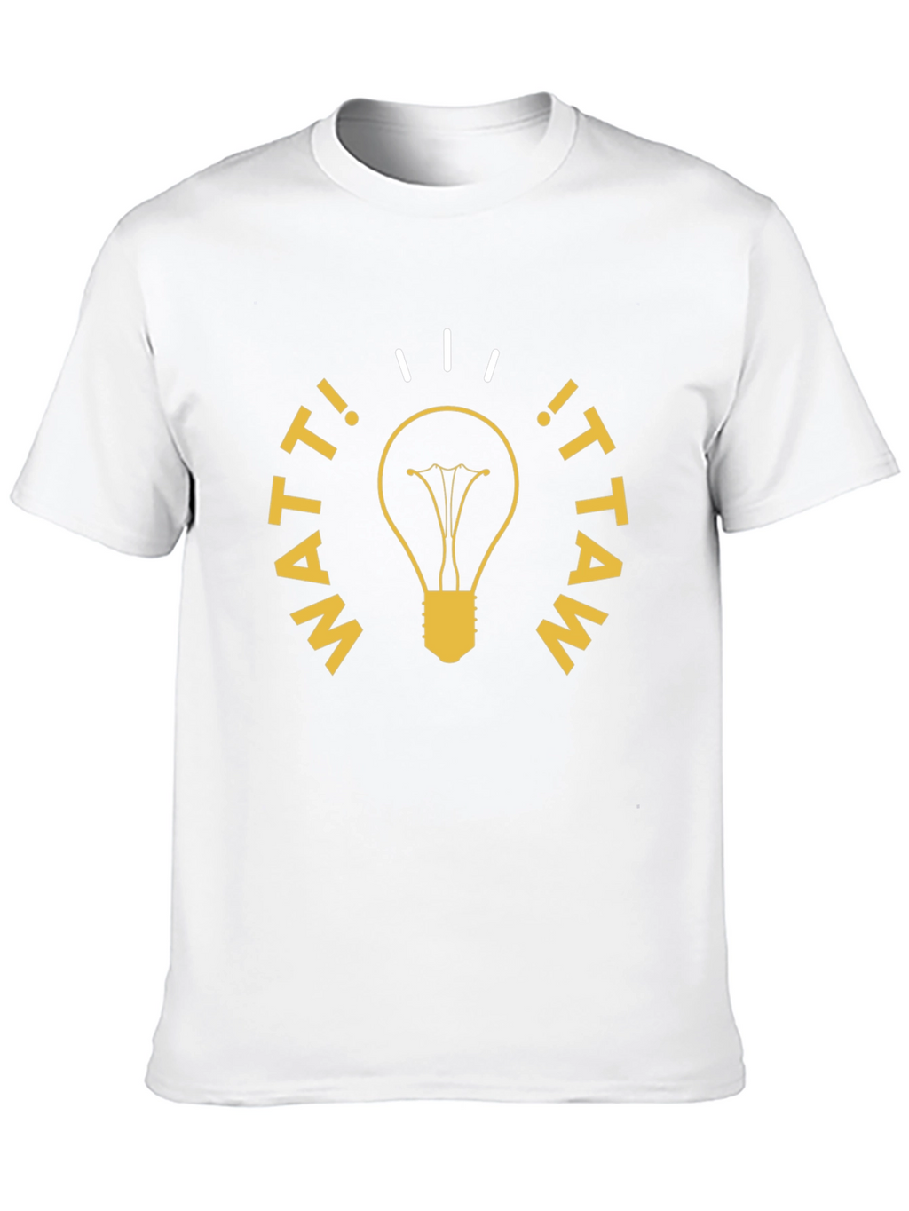 Watt! Backwards Funny Lightbulb T-Shirt