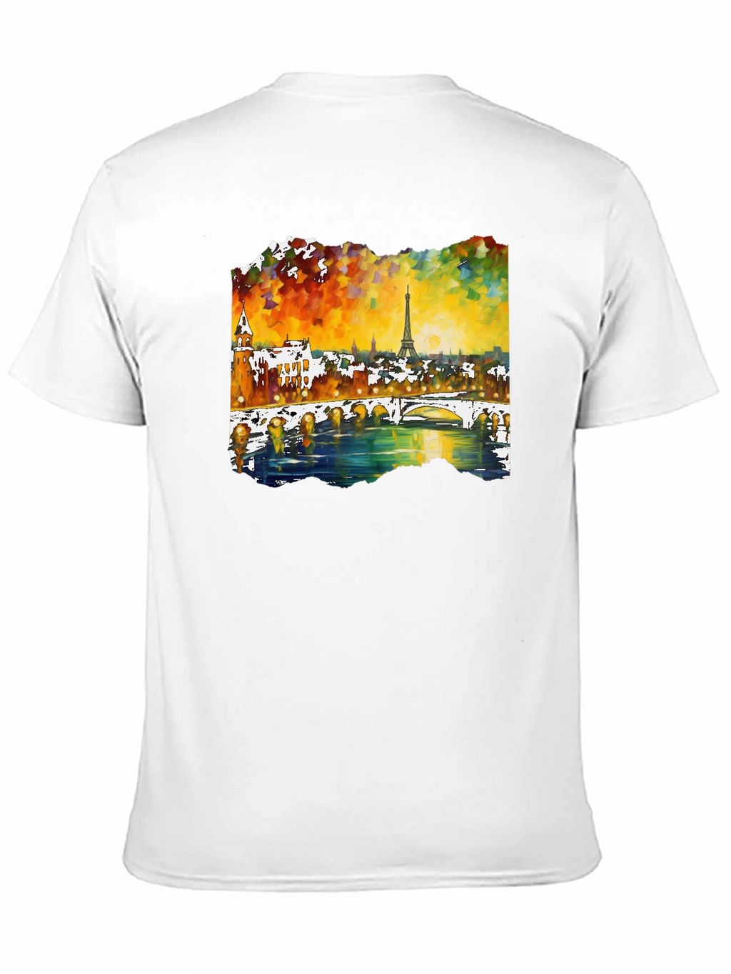 Paris Eiffel Tower Art Mens T-Shirt