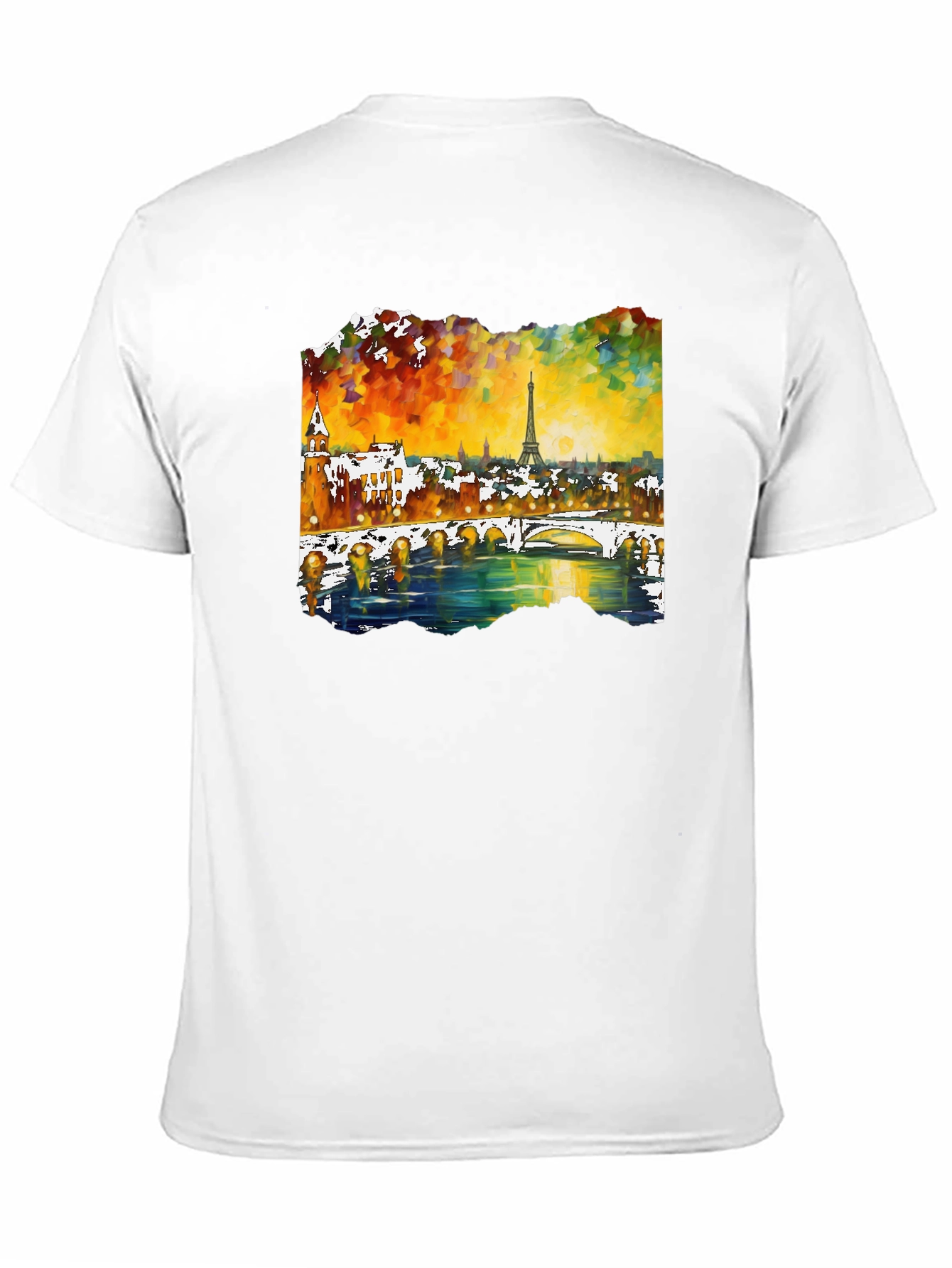 Paris Eiffel Tower Art Mens T-Shirt