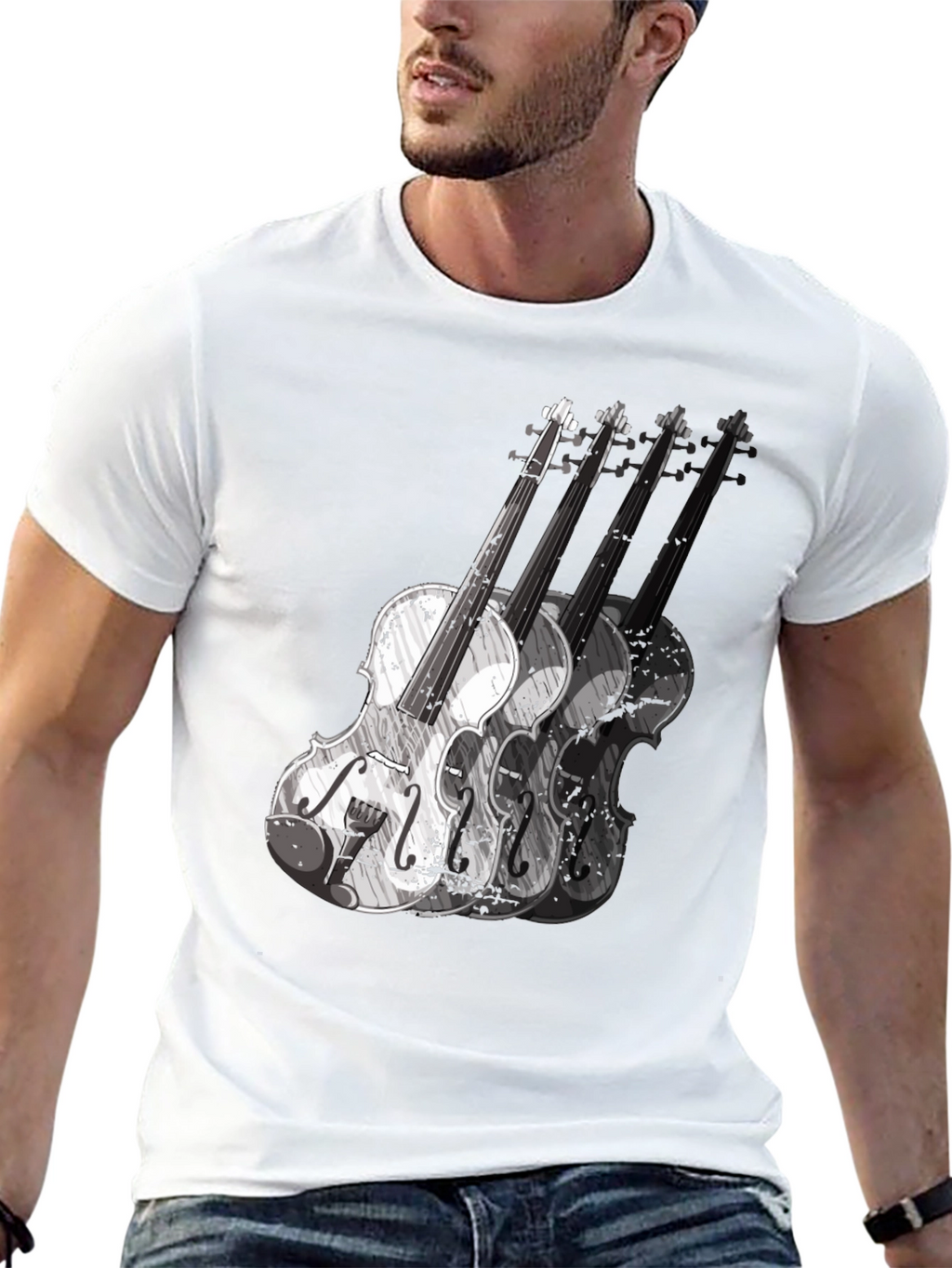 Violin Graphic T-Shirt